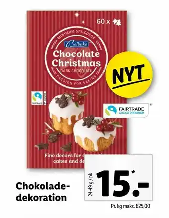 Let-Køb Chokolade- dekoration tilbud