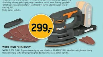 Worx rystepudser 20v
