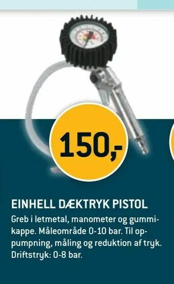Einhell dæktryk pistol