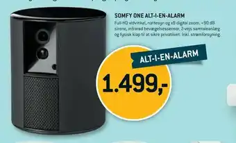 Somfy one alt-i-en-alarm