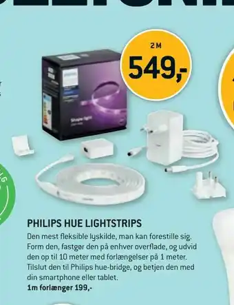 XL-BYG Philips hue lightstrips tilbud