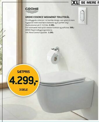 XL-BYG Grohe essence væghængt toiletskål tilbud