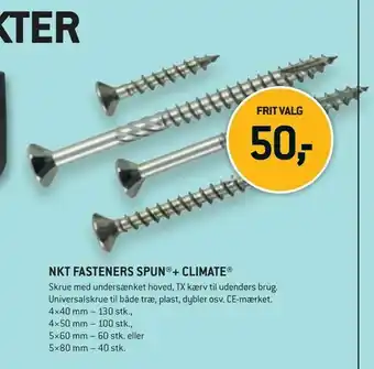 Nkt fasteners spun®+ climate®