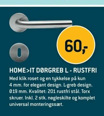 XL-BYG Home>it dørgreb l - rustfri tilbud