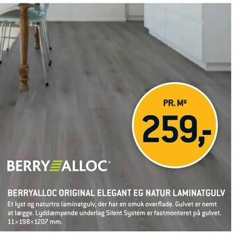 XL-BYG Berryalloc original elegant eg natur laminatgulv tilbud