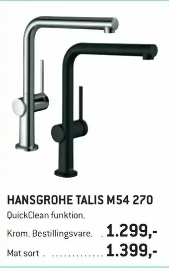 XL-BYG Hansgrohe talis m54 270 tilbud