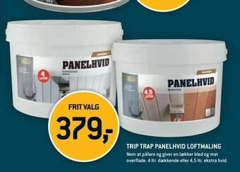 XL-BYG Trip trap panelhvid loftmaling tilbud