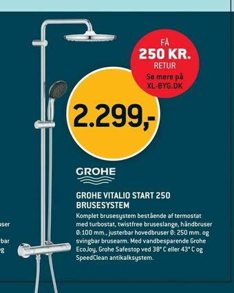 XL-BYG Grohe vitalio start 250 brusesystem tilbud