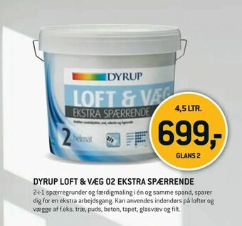 Dyrup loft & væg 02 ekstra spærrende