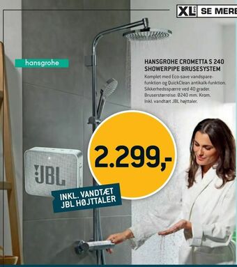 XL-BYG Hansgrohe crometta s 240 showerpipe brusesystem tilbud
