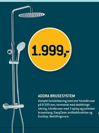 XL-BYG Adora brusesystem tilbud