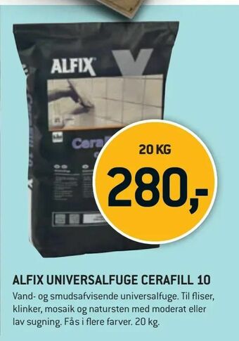 XL-BYG Alfix universalfuge cerafill 10 tilbud