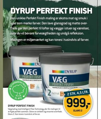 XL-BYG Dyrup perfekt finish tilbud