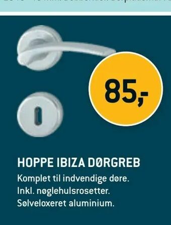 Hoppe ibiza dørgreb