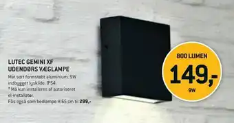 XL-BYG Lutec gemini xf udendørs væglampe tilbud