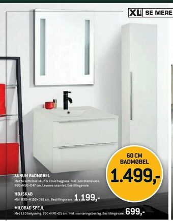 XL-BYG Aurum badmøbel tilbud