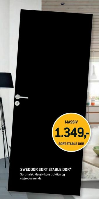 SWEDOOR SORT STABLE DØR*