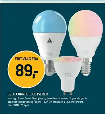 Eglo connect led pærer