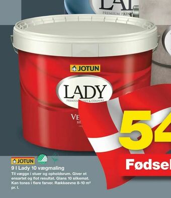 9 l Lady 10 vægmaling
