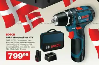 Bauhaus Akku skruetrækker 12V tilbud