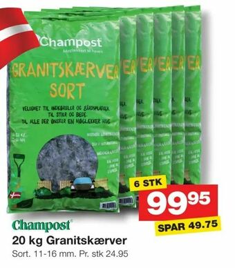 Bauhaus 20 kg Granitskærver tilbud