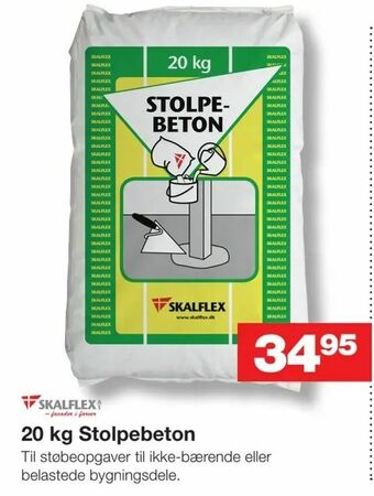 Bauhaus 20 kg Stolpebeton tilbud