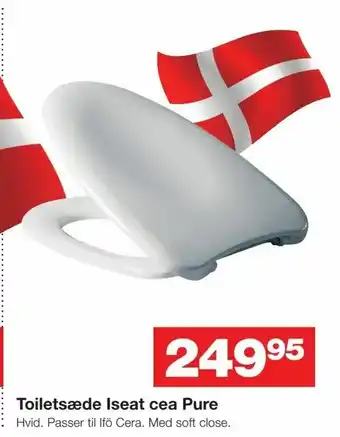 Toiletsæde Iseat cea Pure