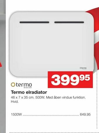 Bauhaus Termo elradiator tilbud