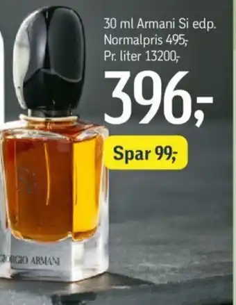 30 ml Armani Si edp.