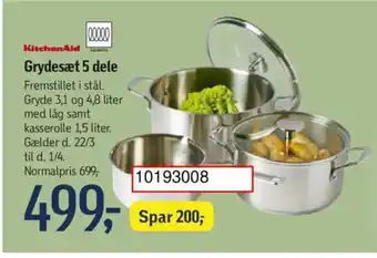Grydesæt 5 dele