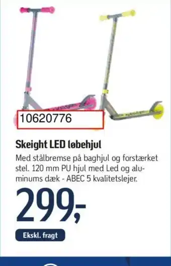Føtex Skeight LED løbehjul tilbud