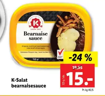Lidl K-Salat bearnaisesauce tilbud