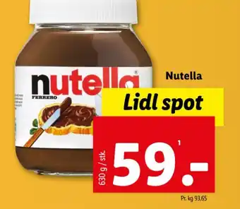 Lidl Nutella tilbud