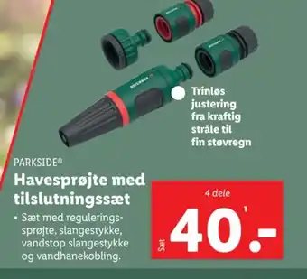 Havesprøjte med tilslutningssæt