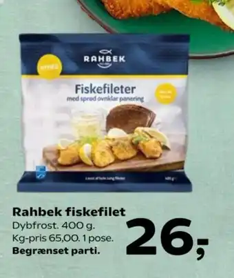 Kvickly Rahbek fiskefilet tilbud