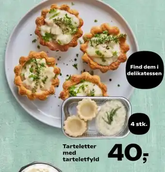Tarteletter med tarteletfyld