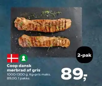 Kvickly Coop dansk mørbrad af gris tilbud