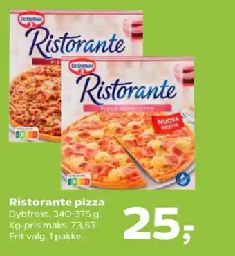 Kvickly Ristorante pizza tilbud
