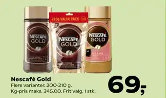 Kvickly Nescafé Gold tilbud