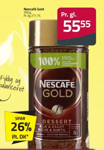 Fleggaard Nescafé Gold 200 g. tilbud