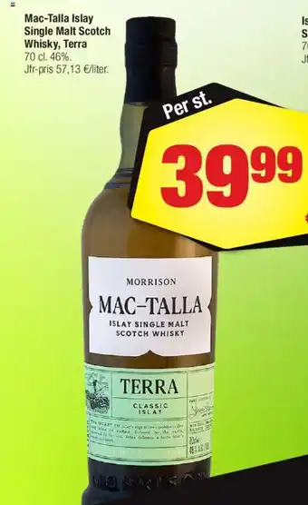 Mac-Talla Islay Single Malt Scotch Whisky, Terra