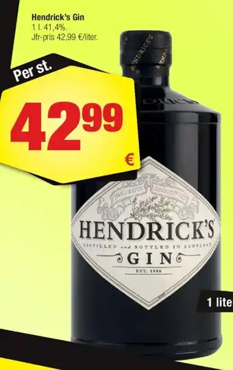 Calle Hendrick's Gin tilbud