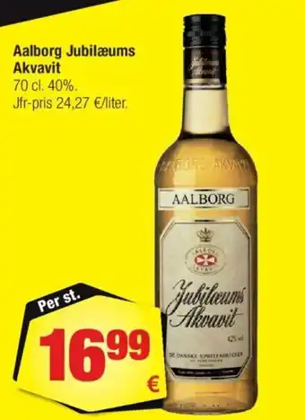 Calle Aalborg Jubilæums Akvavit tilbud