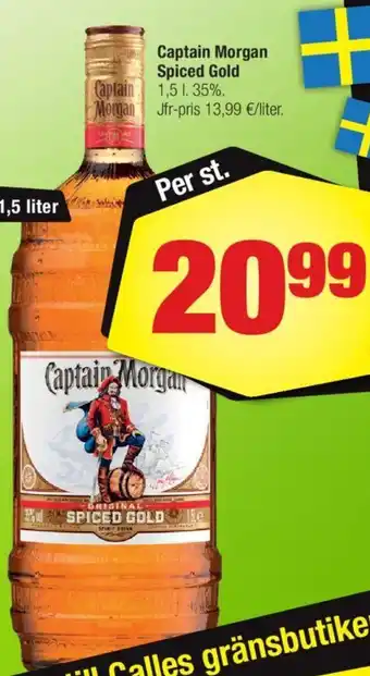 Calle Captain Morgan Spiced Gold tilbud