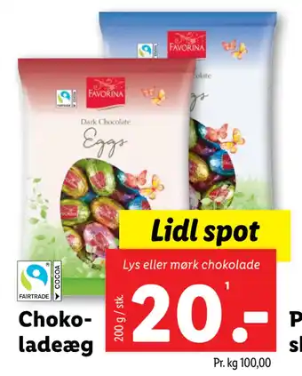 Lidl Chokoladeæg tilbud