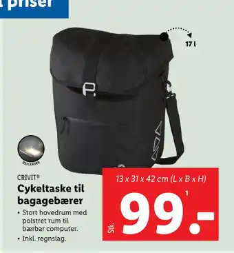 Cykeltaske til bagagebærer