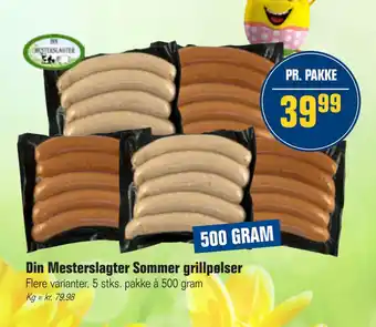 Otto Duborg Din Mesterslagter Sommer grillpølser tilbud
