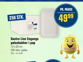 Gastro Line Engangs pølsebakker i pap