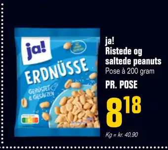 Otto Duborg ja! Ristede og saltede peanuts tilbud