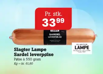 Poetzsch Padborg Slagter Lampe Sardel leverpølse tilbud